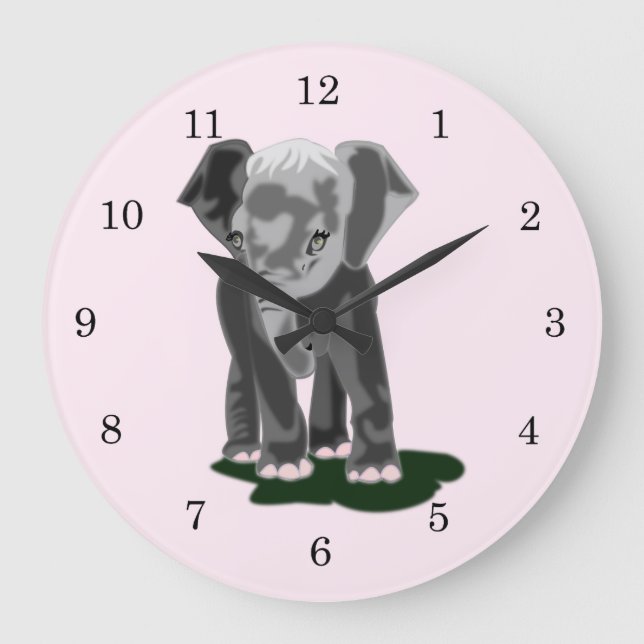 Lite elefant stor klocka (Framsida)