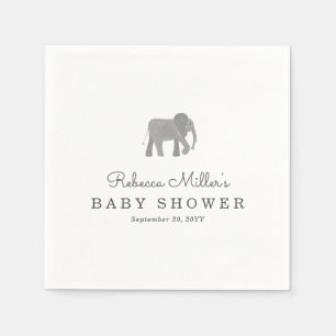 Lite elefantbaby shower pappersservett