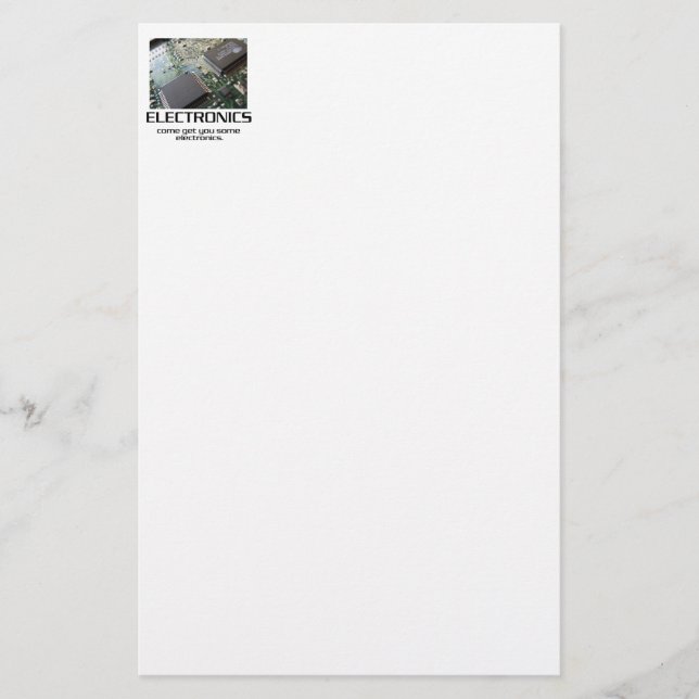 Lite elektronik. brevpapper (Framsida)
