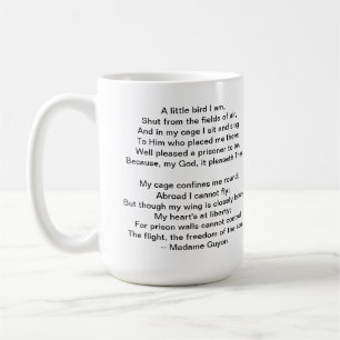 Lite en fågeldikt vid madamen Guyon Kaffemugg