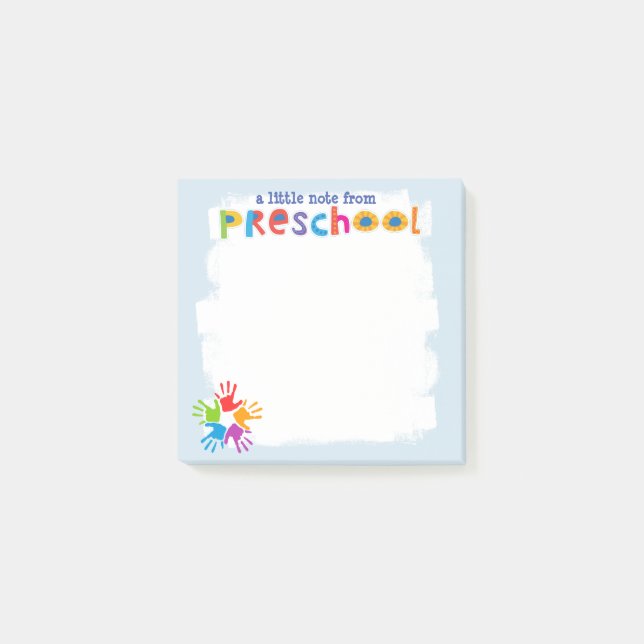 Lite en notera från förskole- noterar Posta-det Post-it Block (Framsida)