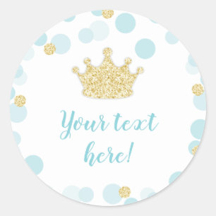 Lite etiketter för Prince en baby shower i
