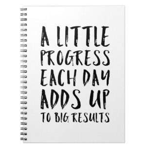 Lite ett Motivational citationstecken för framste Anteckningsbok Med Spiral