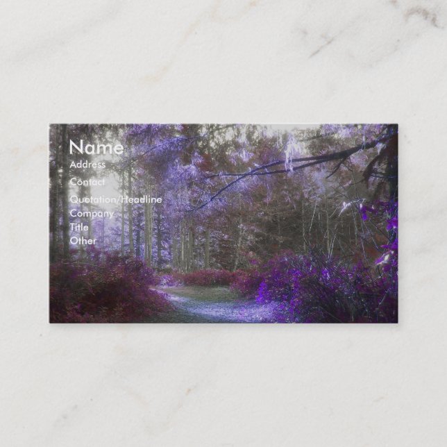 Lite ett ställe visitkort (Framsida)