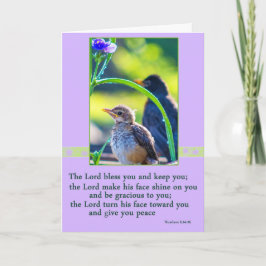 Lite fågelpåskkort helgkort