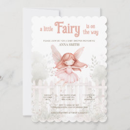 "Lite Fairy är på väg" Baby Shower Inbjudningar