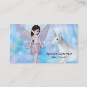 Lite felika w-/Unicornfantasivisitkortar Visitkort