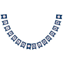 Lite flagga för Bunting för sluggerbaseballparty