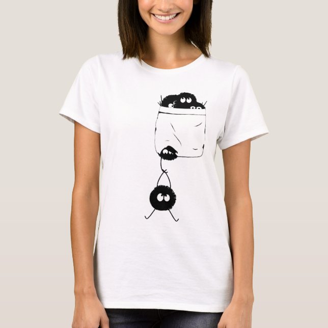 Lite fluffiga sotälvor i den fick- Women_sen f T Shirt (Framsida)