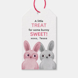 Lite för att behandla lite solig rosa presentetikett