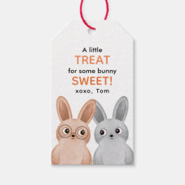 Lite för att behandla lite söta kaniner. presentetikett