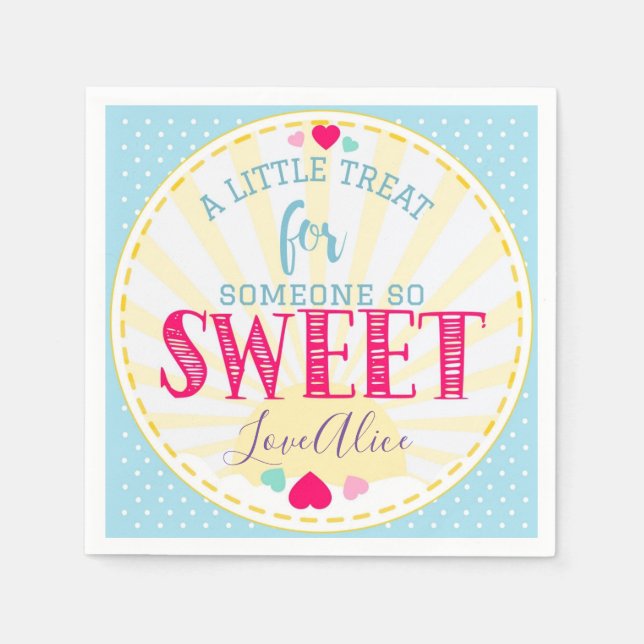 Lite för att behandla nån så söt pappersservett (Framsidan)