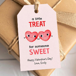 Lite för att behandla nån söt liten hjärtan presentetikett