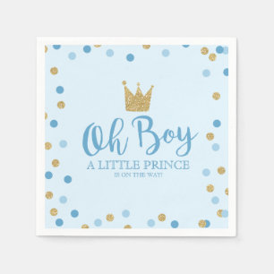 Lite för baby showerparty för Prince baby shower Pappersservett