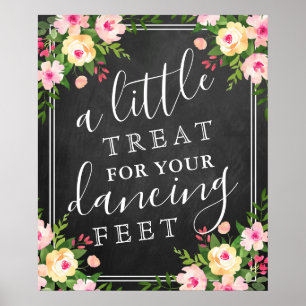 Lite för ditt danande Feet Bröllop-tecken Poster