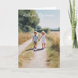 Lite fötter. Stora drömmar. Meddelande