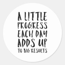 Lite framåtskridande Motiv citat