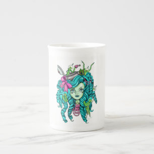 Lite främmande mugg benporslin mugg
