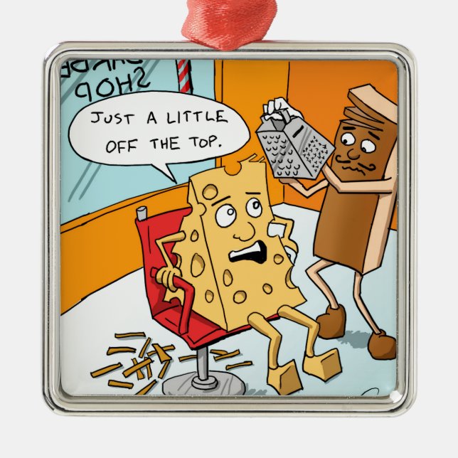 "Lite från toppen" Julgransprydnad Metall (Framsidan)