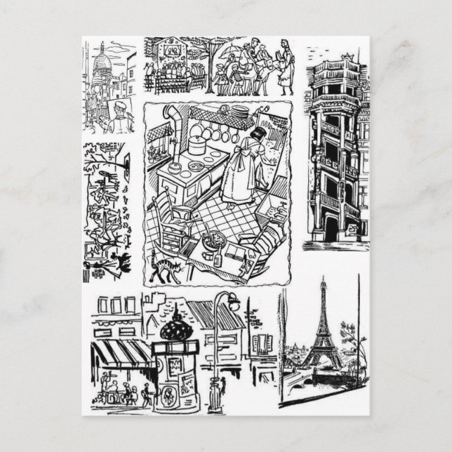 Lite Frankrike Vykort (Framsida)