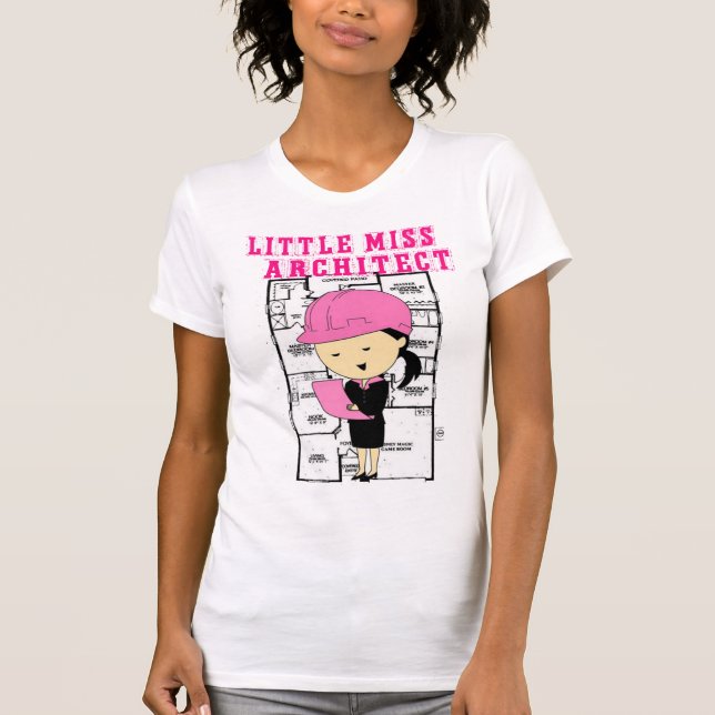 Lite Fröcken arkitekt T-shirt (Framsida)