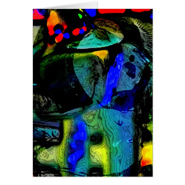 Lite Fröcken chagally Hälsningskort (Framsidan)