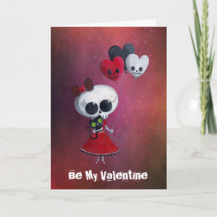 Lite Fröcken dödvalentin Helgkort