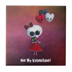 Lite Fröcken dödvalentin Kakelplatta