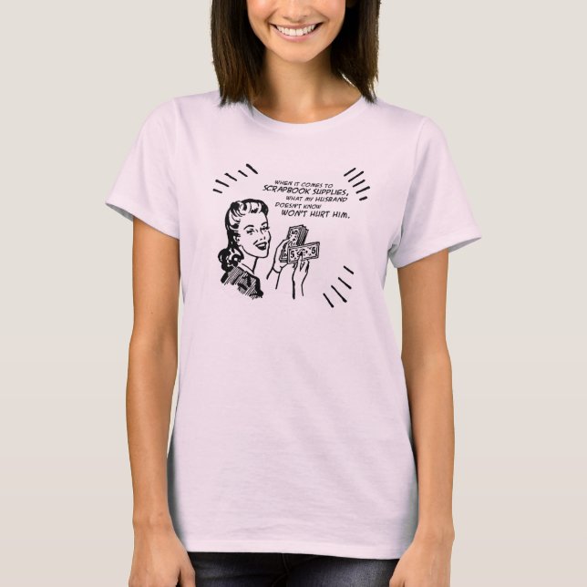 Lite Fröcken pengar T Tee Shirt (Framsida)