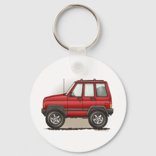 Lite fyra rullar SUV-bilen Nyckelring