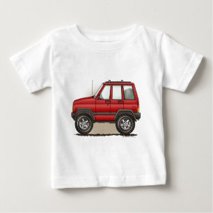 Lite fyra rullar SUV-bilen Tee Shirt