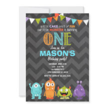 Lite gigantisk födelsedagsfest inbjudankrita