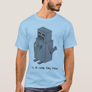 Lite glad robot tee shirt