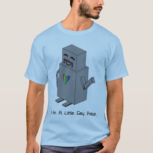 Lite glad robot tee shirt (Framsida)