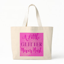 Lite Glitter Ontr aldrig tote Bag