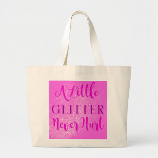 Lite Glitter Ontr aldrig tote Bag Jumbo Tygkasse