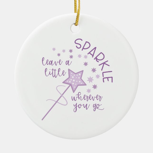 Lite Gnistra Julgransprydnad Keramik (Framsidan)