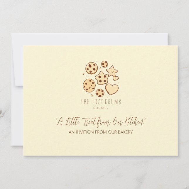 Lite granulat från vårt kök (Cream) Inbjudningar (Framsida)