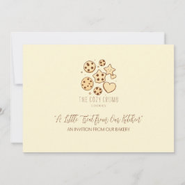 Lite granulat från vårt kök (Cream) Inbjudningar