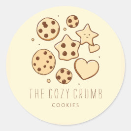 Lite granulat från vårt kök (Cream) Runt Klistermärke