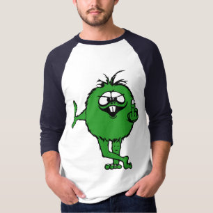 lite grön långfingergrabbT-tröja Tee