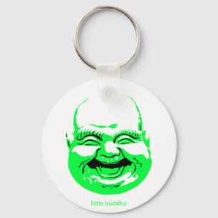 lite gröna skratta-buddha nyckelring