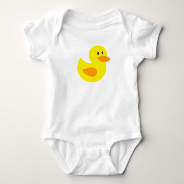 Lite gult Ducky Tee Shirt (Framsida)