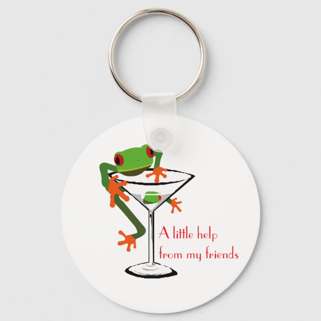 Lite hjälp från mina vänner nyckelring (Framsida)