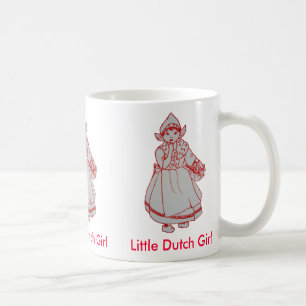 Lite holländsk flickamugg kaffemugg