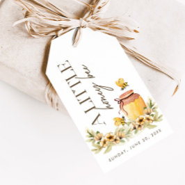 Lite honungsbi - Vår Baby Shower Favor Presentetikett