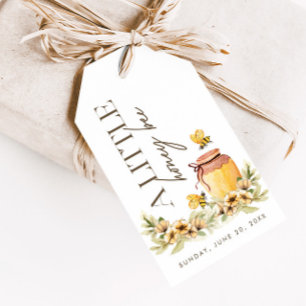 Lite honungsbi - Vår Baby Shower Favor Presentetikett