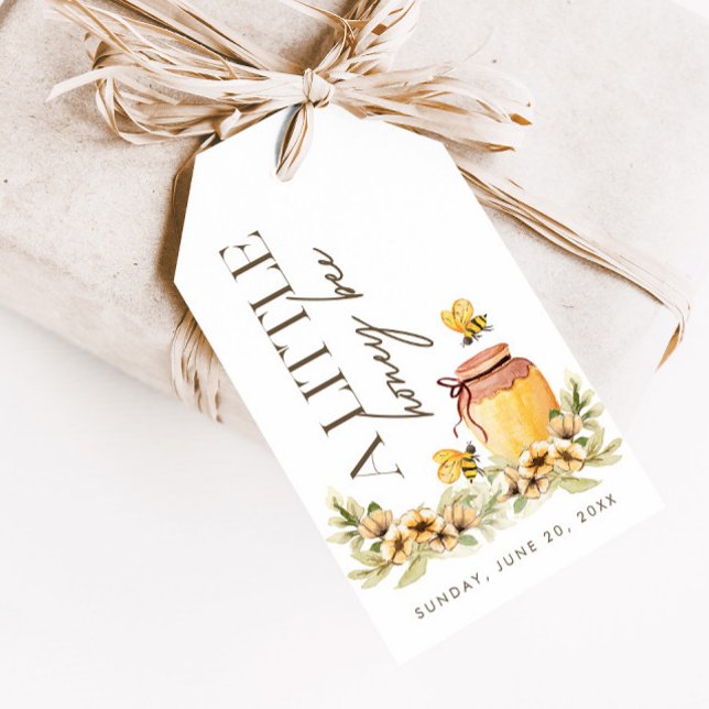 Lite honungsbi - Vår Baby Shower Favor Presentetikett (Skapare uppladdad)