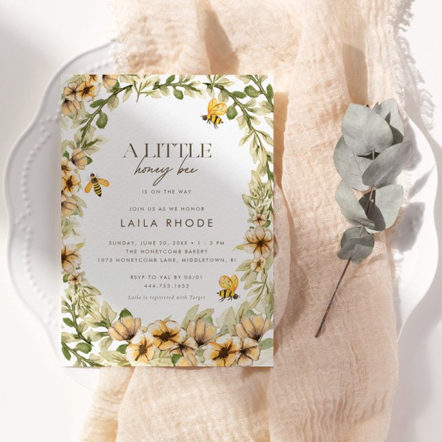 Lite honungsbi - Vår Baby Shower Inbjudningar (Skapare uppladdad)
