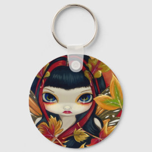 "Lite höst löv" Keychain Nyckelring
